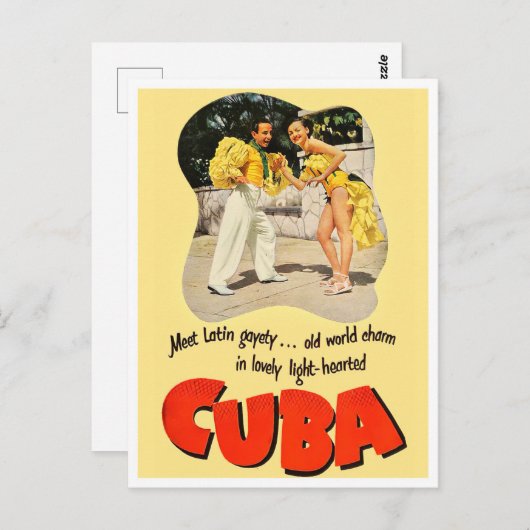 キューバのヴィンテージ旅行はがき ポストカード (正面/裏面)