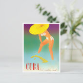 キューバのヴィンテージ旅行はがき ポストカード (スタンド正面)