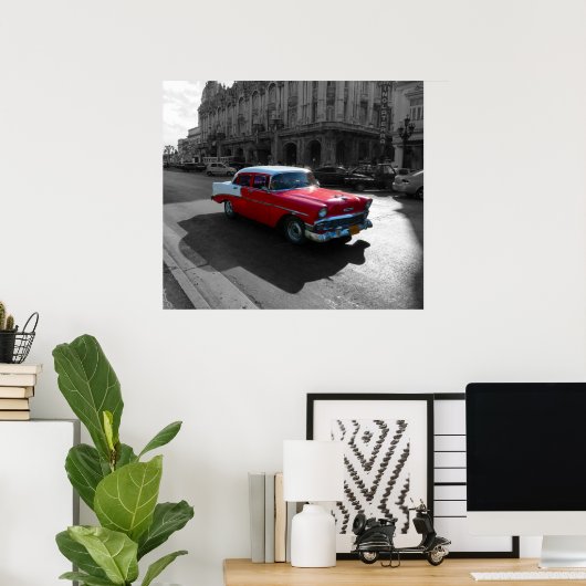 キューバの交通 ポスター (ホームオフィス)