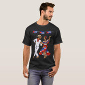 キューバの伝統舞踊 Tシャツ (正面フル)
