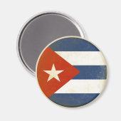 キューバの動揺してヴィンテージ国旗を掲げた磁石 マグネット (正面/裏面)