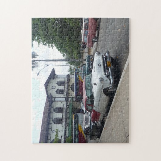 キューバの古いアメリカ車 ジグソーパズル (縦)