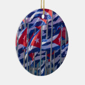 キューバの国旗、ハバナ、キューバ セラミックオーナメント (右)