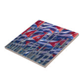 キューバの国旗、ハバナ、キューバ タイル (側面)