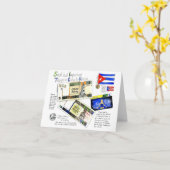 キューバの小さいが重要なことを知る カード (黄色い花)