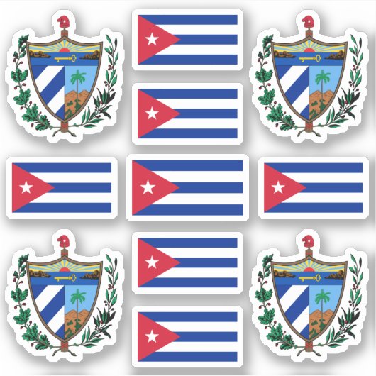 キューバの州のシンボル/武器と旗のコート シール (正面)