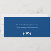 キューバの搭乗券の結婚式 招待状 (裏面)