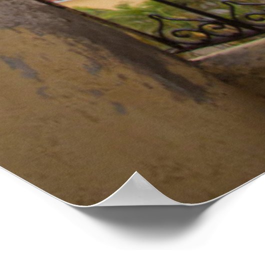 キューバの教会の塔の鐘 ポスター (角)