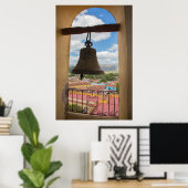 キューバの教会の塔の鐘 ポスター (ホームオフィス)