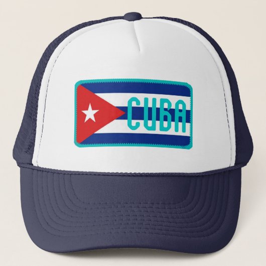 キューバの旗によって刺繍される効果の帽子 キャップ (正面)
