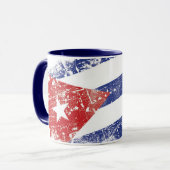 キューバの旗のマグ マグカップ (正面左)