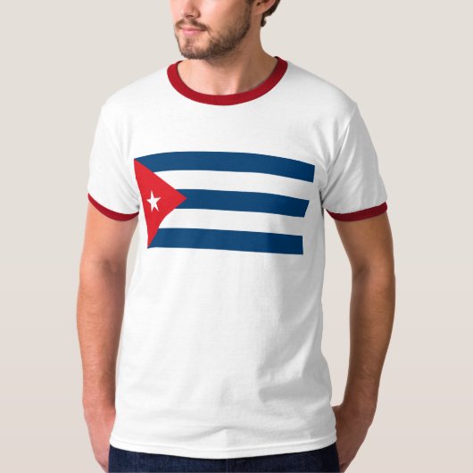 キューバの旗のTシャツ Tシャツ (正面)