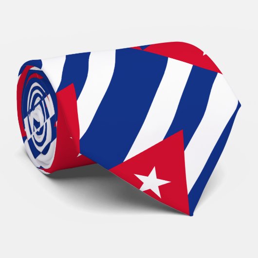 キューバの旗 ネクタイ (ロール)