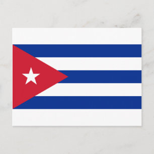 キューバの旗- Bandera Cubana -キューバの旗 ポストカード