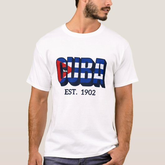 キューバの旗 Tシャツ (正面)