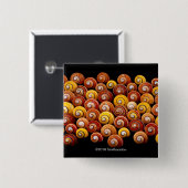 キューバの木のかたつむり 缶バッジ (正面&裏面)