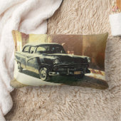 キューバの枕ハバナのアメリカ車 ランバークッション (ブランケット)