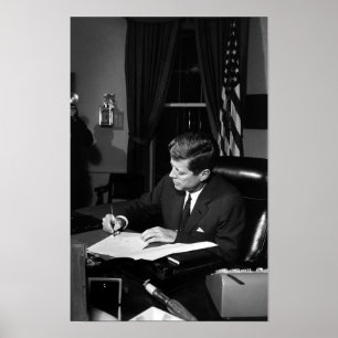キューバの検疫に署名するJFK ポスター