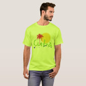 キューバの熱帯地方のワイシャツ Tシャツ (正面フル)