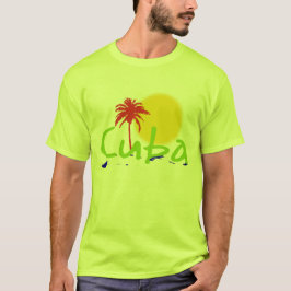 キューバの熱帯地方のワイシャツ Tシャツ