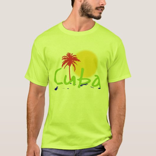 キューバの熱帯地方のワイシャツ Tシャツ (正面)