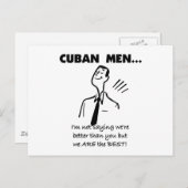 キューバの男性が最高だ ポストカード (正面/裏面)