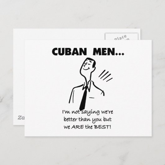 キューバの男性が最高だ ポストカード (正面/裏面)
