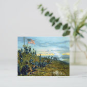 キューバの米国国旗の最初の掲揚 ポストカード (スタンド正面)