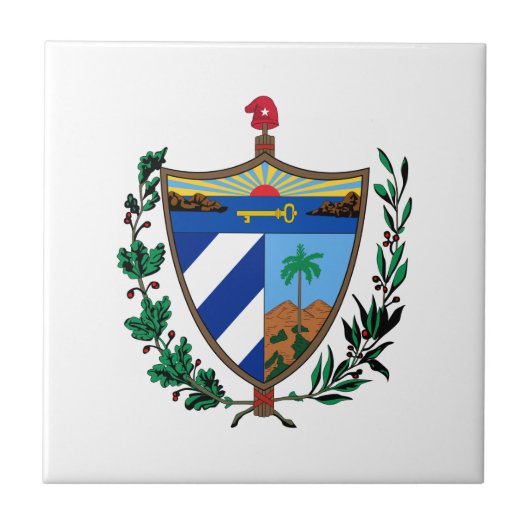 キューバの紋章 タイル (正面)