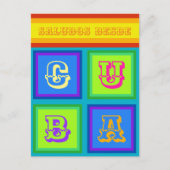 キューバの色の休日はがき シーズンポストカード (正面)