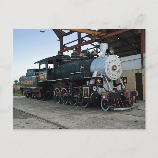 キューバの蒸気機関車 ポストカード (正面)