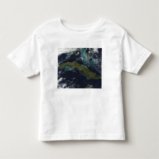 キューバの衛星観測 トドラーTシャツ (正面)