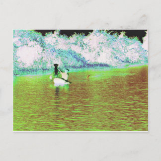 キューバの農村魚釣り ポストカード