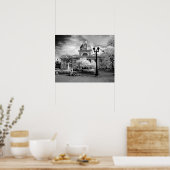 キューバのCienfuegosのInfra Red of Parliament ポスター (キッチン)