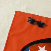 キューバはカスタムな文字のビーチタオルを影で覆います ビーチタオル (インサイチュ)