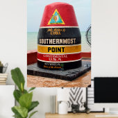 キューバまで90マイル – 鍵西フロリダ ポスター (ホームオフィス)