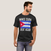 キューバを再素晴らしびキューバ国旗の贈り物にする1 Tシャツ (正面フル)