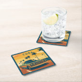 キューバイラストレーション スクエアペーパーコースター (インサイチュ)