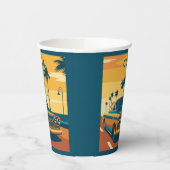 キューバイラストレーション 紙コップ (左)