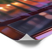 キューバウーマンマイアミ絵画の窓 ポスター (角)