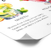 キューバカクテルもじとうイチゴ大切りメニュー ポスター (角)