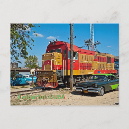 キューバカラフル ポストカード (正面)