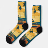 キューバカーイラストレーション ソックス (左)