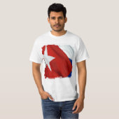 キューバグランジ国旗4 Tシャツ (正面フル)