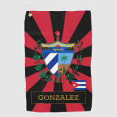 キューバゴルフ&プレミアムキューバ国旗/愛国者 ゴルフタオル (正面)