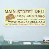 キューバサンドイッチデリレストランケータリングビジネス 横断幕 (トレードショー)