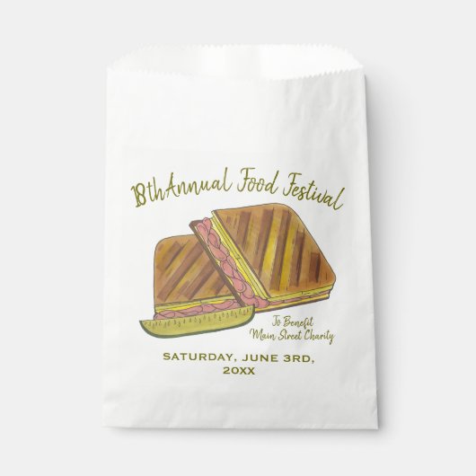 キューバサンドイッチハムポークスイスチーズフードフェスティバル フェイバーバッグ (正面)