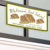 キューバサンドイッチハムポークスイスチーズフードフェスティバル 横断幕 (ビルの外側)