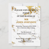 キューバシガーズハバナ招待状大理石金ゴールドカララ 招待状 (裏面)