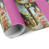 キューバダンサーヴィンテージ旅行ギフトラップ ラッピングペーパー (ロールコーナー)